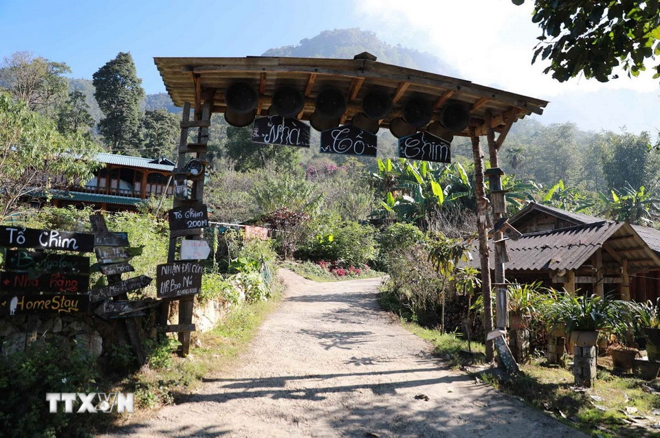 Bản Sin Suối Hồ, xã Sin Suối Hồ, huyện Phong Thổ - điểm du lịch cộng đồng tiêu biểu ASEAN. (Ảnh: Quý Trung/TTXVN)