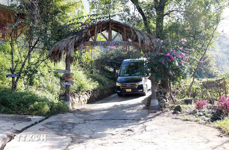 Bản Sin Suối Hồ, xã biên giới Sin Suối Hồ, huyện Phong Thổ là một trong những điểm du lịch cộng đồng thu hút du khách. (Ảnh: Quý Trung/TTXVN)