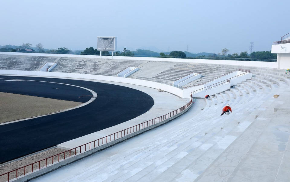 Đến nay, khối lượng công việc đạt trên 90%. (Ảnh: Quốc Khánh/TTXVN)