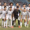 Đội hình ra sân của đội tuyển Bangladesh trong trận đấu giao hữu quốc tế với đội tuyển Việt Nam ngày 26/3/2026. (Ảnh: Minh Quyết/TTXVN)