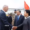 Tổng Bí thư, Chủ tịch nước Tô Lâm và Phu nhân Ngô Phương Ly đến thủ đô Brussels, bắt đầu thăm chính thức EU và Bỉ. (Ảnh: Thống Nhất/TTXVN)