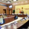 Quang cảnh phiên họp của Ủy ban Thường vụ Quốc hội sáng 27/7. (Ảnh: Doãn Tấn/TTXVN)