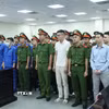 Các bị cáo tại phiên tòa. (Ảnh: Kim Anh/TTXVN)