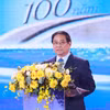 Thủ tướng Phạm Minh Chính phát biểu chỉ đạo tại Lễ trao Giải Báo chí Quốc gia lần thứ 19 - năm 2024. (Ảnh: Dương Giang/TTXVN)