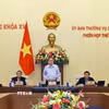Chủ tịch Quốc hội Trần Thanh Mẫn phát biểu khai mạc Phiên họp thứ 55 của Ủy ban Thường vụ Quốc hội. (Ảnh: Doãn Tấn/TTXVN)