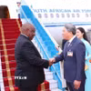 Tổng thống nước Cộng hòa Nam Phi Matamela Cyril Ramaphosa đến Hà Nội, bắt đầu thăm cấp Nhà nước đến Việt Nam. (Ảnh: Văn Điệp/TTXVN)