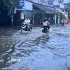 Triều cường dâng cao tại Khu vực Bình Quới-Thanh Đa (Thành phố Hồ Chí Minh) . (Ảnh minh họa: Trung Tuyến/TTXVN)