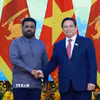 Thủ tướng Phạm Minh Chính hội kiến Tổng thống Sri Lanka Anura Kumara Dissanayaka. (Ảnh: Dương Giang/TTXVN)