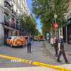 Hiện trường vụ sập một phần tòa nhà ở Madrid, Tây Ban Nha, ngày 7/10/2025. (Ảnh: THX/TTXVN)
