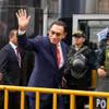 Cựu Tổng thống Peru Martín Vizcarra đến tòa án tại Lima, Peru. (Nguồn: AP)