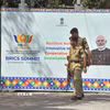 Cảnh sát được triển khai trước thềm Hội nghị thượng đỉnh BRICS tại New Delhi ngày 9/9/2026. (Ảnh: ANI/TTXVN phát)