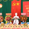Đoàn Chủ tịch điều hành đại hội. (Ảnh: Ngọc Thiện/TTXVN)