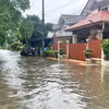 Khu Rom Klao, quận Lat Krabang, Bangkok ngập nặng trưa 26/9. (Ảnh: Trang Nhung/TTXVN)