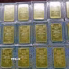 Vàng miếng SJC. (Nguồn: TTXVN)