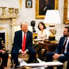 Tổng thống Hàn Quốc Lee Jae Myung và Tổng thống Mỹ Donald Trump tại cuộc gặp. (Nguồn: The Washington Post)