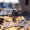 Ngôi nhà bị hư hại do xung đột tại El-Fasher, Sudan. (Ảnh: THX/TTXVN)