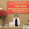 Bí thư Trung ương Đảng, Phó Thủ tướng Chính phủ Phạm Thị Thanh Trà phát biểu tại hội nghị. (Ảnh: Đinh Thùy/TTXVN)
