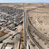 Một phần bức tường biên giới Mỹ-Mexico. (Ảnh: THX/TTXVN)