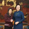 Phó Thủ tướng Phạm Thị Thanh Trà tiếp Đại sứ Hoa Kỳ tại Việt Nam Jennifer Wicks. (Ảnh: Lâm Khánh/TTXVN)