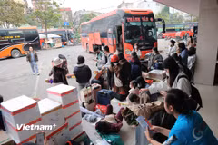Các đơn vị vận tải không được lợi dụng nhu cầu đi lại tăng cao dịp Quốc khánh 2/9 để tăng giá bất hợp lý. (Ảnh: Hoài Nam/Vietnam+)