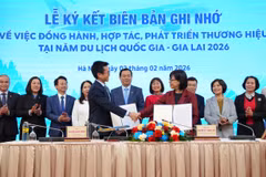 Vietnam Airlines và Ủy ban Nhân dân tỉnh Gia Lai đã ký kết Biên bản ghi nhớ hợp tác, khẳng định sự đồng hành chiến lược trong Năm Du lịch Quốc gia-Gia Lai 2026.