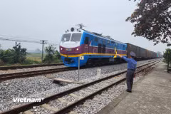 Tuyến tàu hỏa Bắc-Nam. (Ảnh: Việt Hùng/Vietnam+)