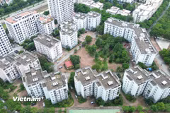 Một dự án nhà ở xã hội tại phường Việt Hưng, thành phố Hà Nội. (Ảnh: Khánh Hùng/Vietnam+)