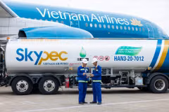Các hãng hàng không Việt Nam đã bước đầu sử dụng nhiên liệu hàng không bền vững. (Ảnh: PV/Vietnam+)