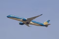 Máy bay của Hãng hàng không Vietnam Airlines. (Ảnh: PV/Vietnam+)
