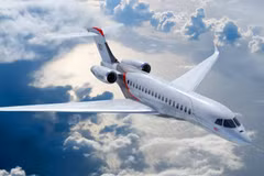 Falcon 10X cũng là dòng tàu bay chuyên dụng có mặt cắt khoang hành khách lớn nhất hiện nay. (Ảnh: Dassault Aviation cung cấp)