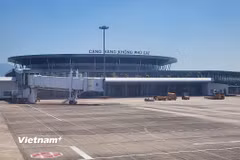 Cảng Hàng không Phù Cát. (Ảnh: Việt Hùng/Vietnam+)