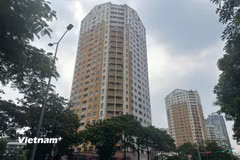 Một tòa chung cư tại thành phố Hà Nội. (Ảnh: Việt Hùng/Vietnam+)