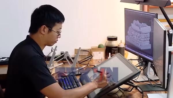 Phục dựng Điện Kính Thiên bằng công nghệ 3D 