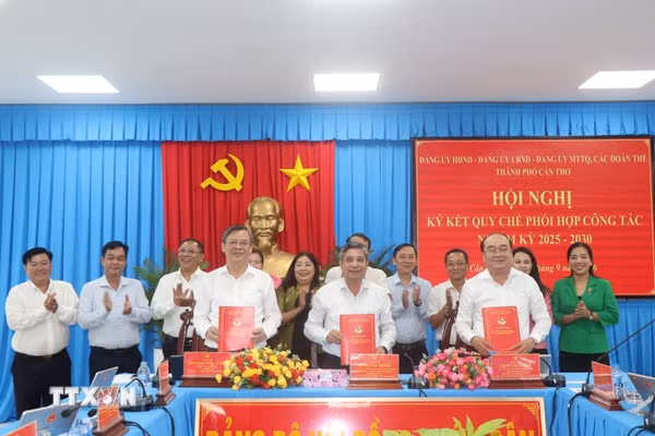 Ký kết Quy chế phối hợp công tác, bảo đảm sự lãnh đạo thống nhất của Đảng