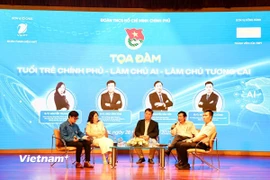 Quang cảnh buổi tọa đàm. (Ảnh: Vietnam+)