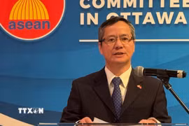 Đại sứ Việt Nam tại Canada Phạm Vinh Quang. (Ảnh: Hà Linh/TTXVN)