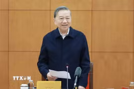 Tổng Bí thư Tô Lâm phát biểu. (Ảnh: Thống Nhất/TTXVN)