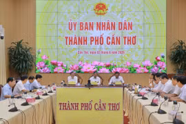 Quang cảnh cuộc họp. (Ảnh: Cổng Thông tin điện tử thành phố Cần Thơ)