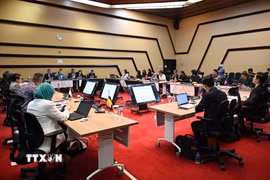 Quang cảnh Cuộc họp Ủy ban Hợp tác chung ASEAN-Mỹ lần thứ 17. (Ảnh: TTXVN phát)