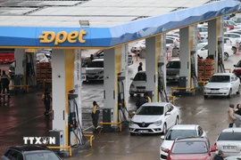 Một trạm xăng ở Ankara, Thổ Nhĩ Kỳ. (Ảnh: THX/TTXVN)