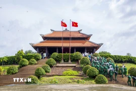 Khu tưởng niệm liệt sỹ Thanh niên xung phong Thành phố Hồ Chí Minh tại xã Long Chữ, tỉnh Tây Ninh. (Ảnh: Giang Phương/TTXVN)