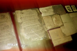 Di vật của liệt sỹ được trưng bày tại Bảo tàng Thành cổ Quảng Trị. (Ảnh: TTXVN phát)