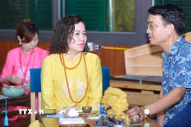 Bà Nguyễn Thị Thanh, Chủ tịch Hội đồng quản trị Công ty Cổ phần Xúc tiến Đầu tư Global Star, Phó Chủ tịch Hội phụ nữ Việt Nam tại Vương quốc Bỉ. (Ảnh: TTXVN phát)