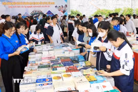 Không gian văn hóa đọc tại Ngày Sách và Văn hóa đọc Việt Nam. (Ảnh minh họa.: Trung Kiên/TTXVN)