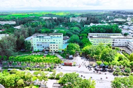 Đại học Trà Vinh nhìn từ trên cao.