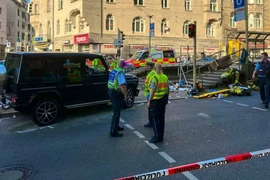 Hiện trường vụ việc. (Ảnh: DPA)