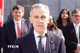 Thủ tướng Canada Mark Carney. (Ảnh: THX/TTXVN)