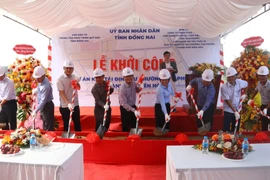 Khởi công một dự án tái định cư tại Đồng Nai. (Ảnh: Công Phong/TTXVN)