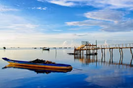 Làng chài Hàm Ninh. (Ảnh: Cục Du lịch Quốc gia Việt Nam)