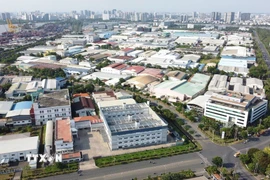Một góc Khu chế xuất Tân Thuận, Thành phố Hồ Chí Minh. (Ảnh: Trung Tuyến-TTXVN)